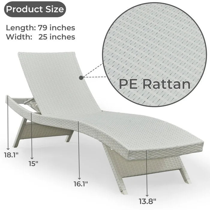 All Weather Wicker Chaise Lounge - Set of 2 - image 24