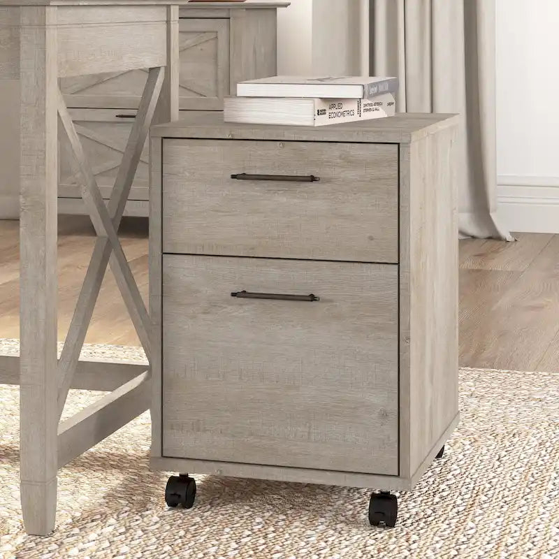 Bush Furniture Key West Mobile File Cabinet with 2 Drawers - image 6