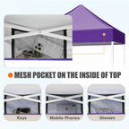 EAGLE PEAK 5x5 Pop up Canopy Tent Instant Outdoor Canopy Easy Set - up Straight Leg Folding Shelter（blue） - image 39