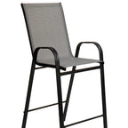 Set of 4 Outdoor Barstools with Flexible Comfort Material - Patio Seating - image 24