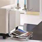 C-Shaped 100% Acrylic Accent Table for Indoor/Outdoor Use - image 1