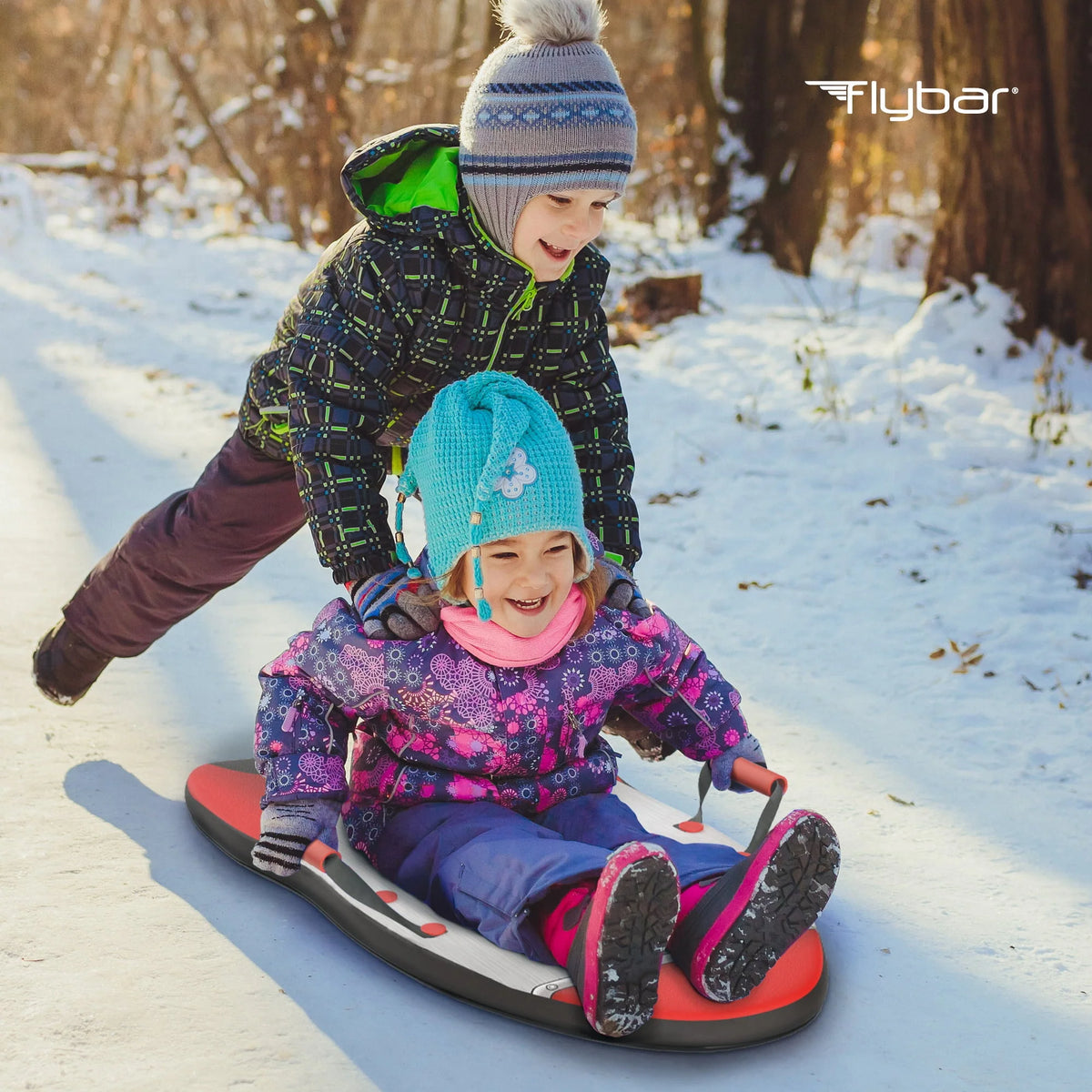 Flybar Kids 36' Rocket Foam Toboggan Snow Sled for Kids with Slick Bottom for Kids, Ages 6+ - image 8