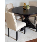 Roundhill Furniture Mytzi 5-Piece Dining Set: Cross-Buck Table with 4 Elegant Chairs - image 12