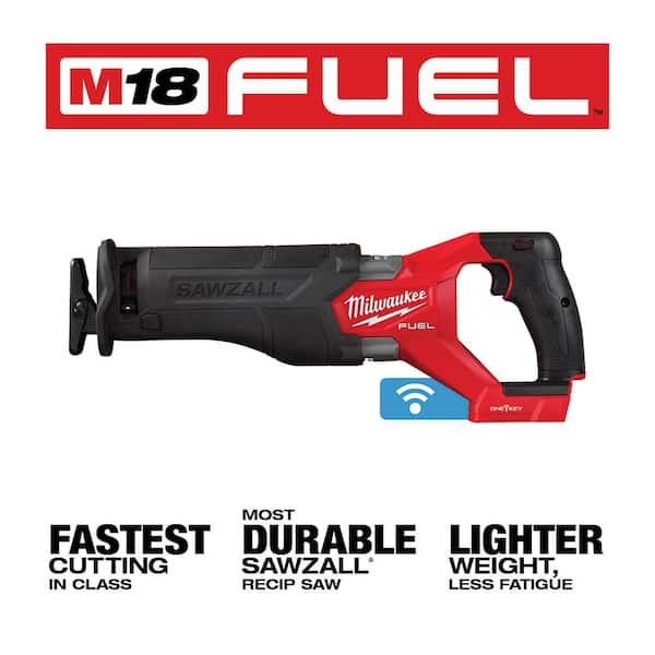 M18 FUEL ONE-KEY 18V Lithium-Ion Brushless Cordless SAWZALL Reciprocating Saw (Tool-Only) - image 3
