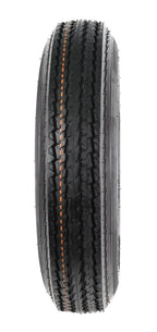 Two Trailer Tires On Rims 5.30-12 530-12 5.30 X 12 5 Hole Wheel White Spoke - image 5