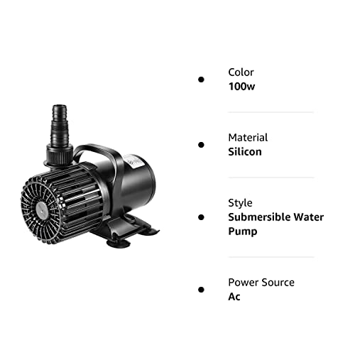 VIVOSUN 1600 GPH Submersible Water Pump, 100W Pond Pump, Ultra Quiet Aquarium Pump - image 2