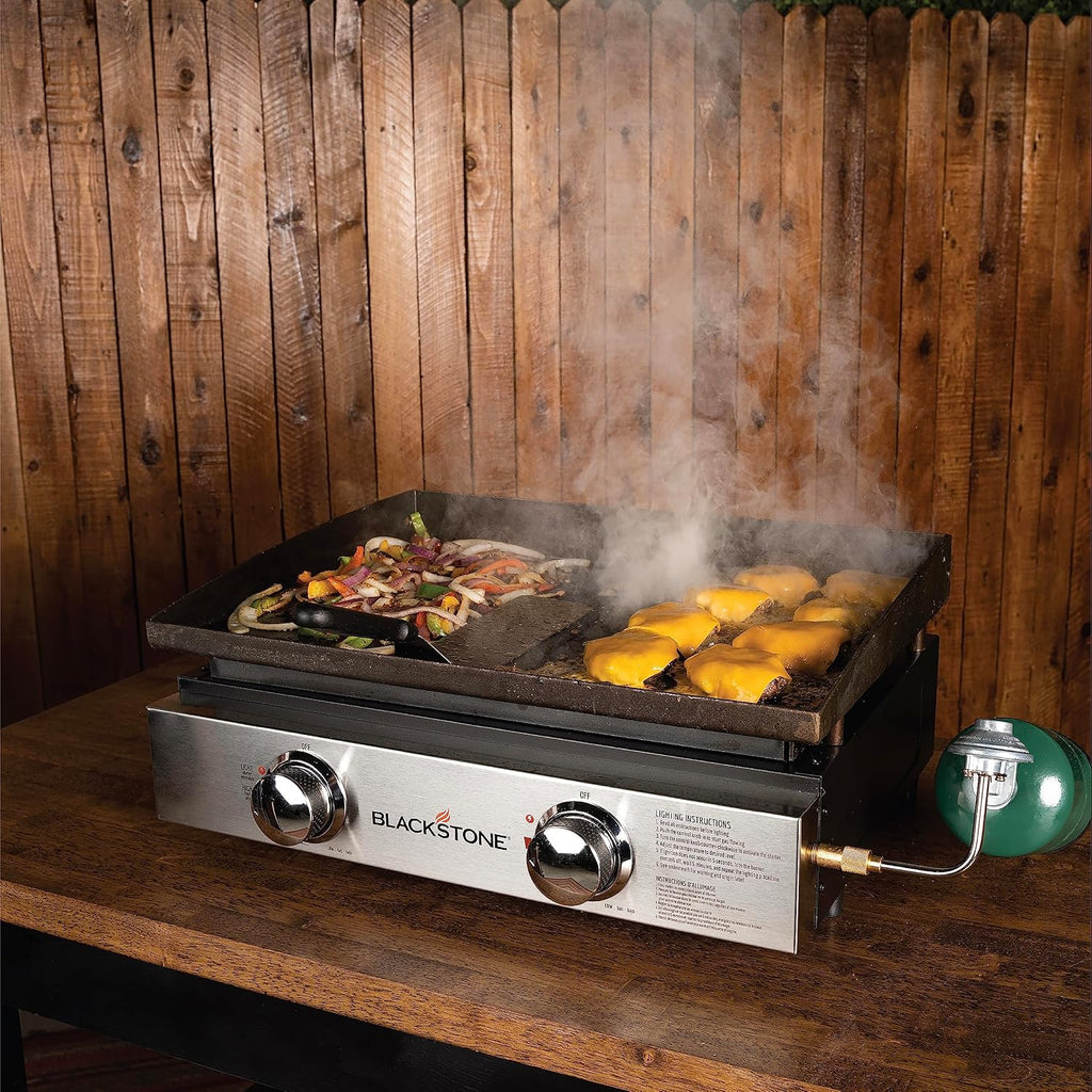 Blackstone 1666 22” Tabletop Griddle with Stainless Steel Faceplate, Powder Coated Steel, Black - image 10