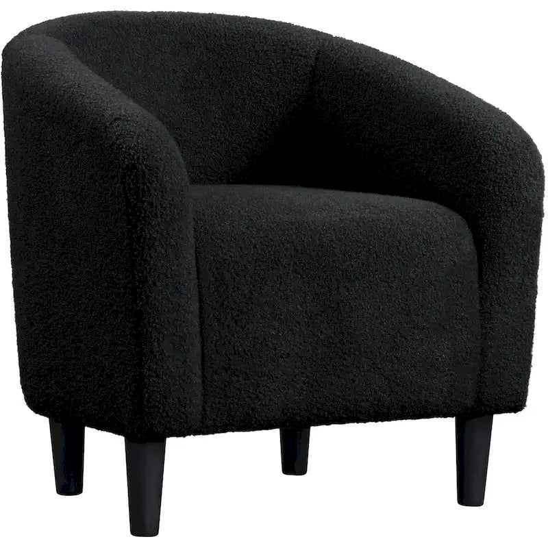 Yaheetech Club Chair Accent Barrel Chair Upholstered Arm Chair - image 11
