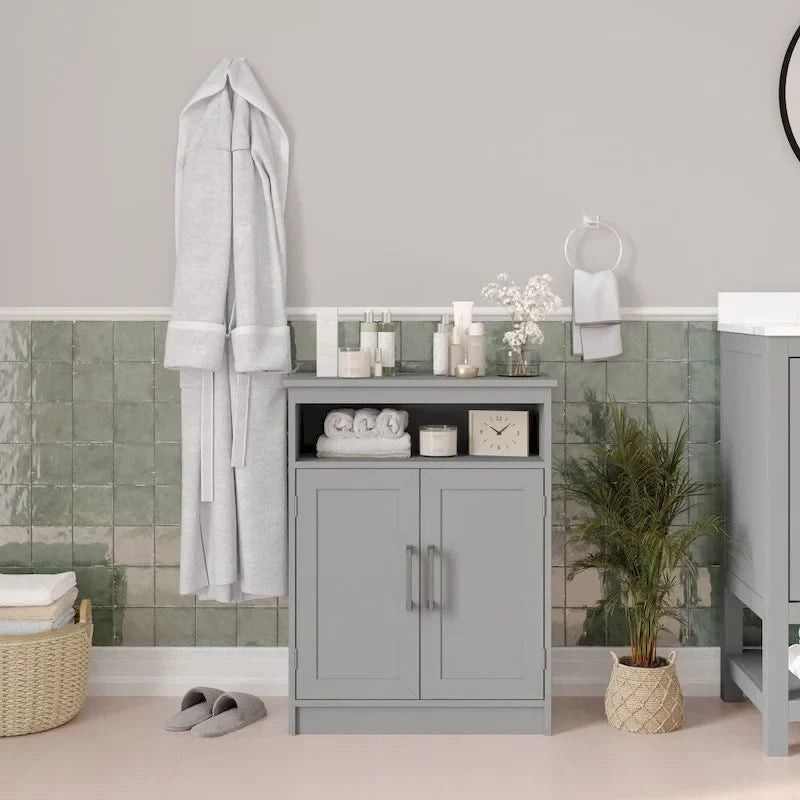 Magnetic Closure Floor Cabinet Organizer with Shelves - image 2