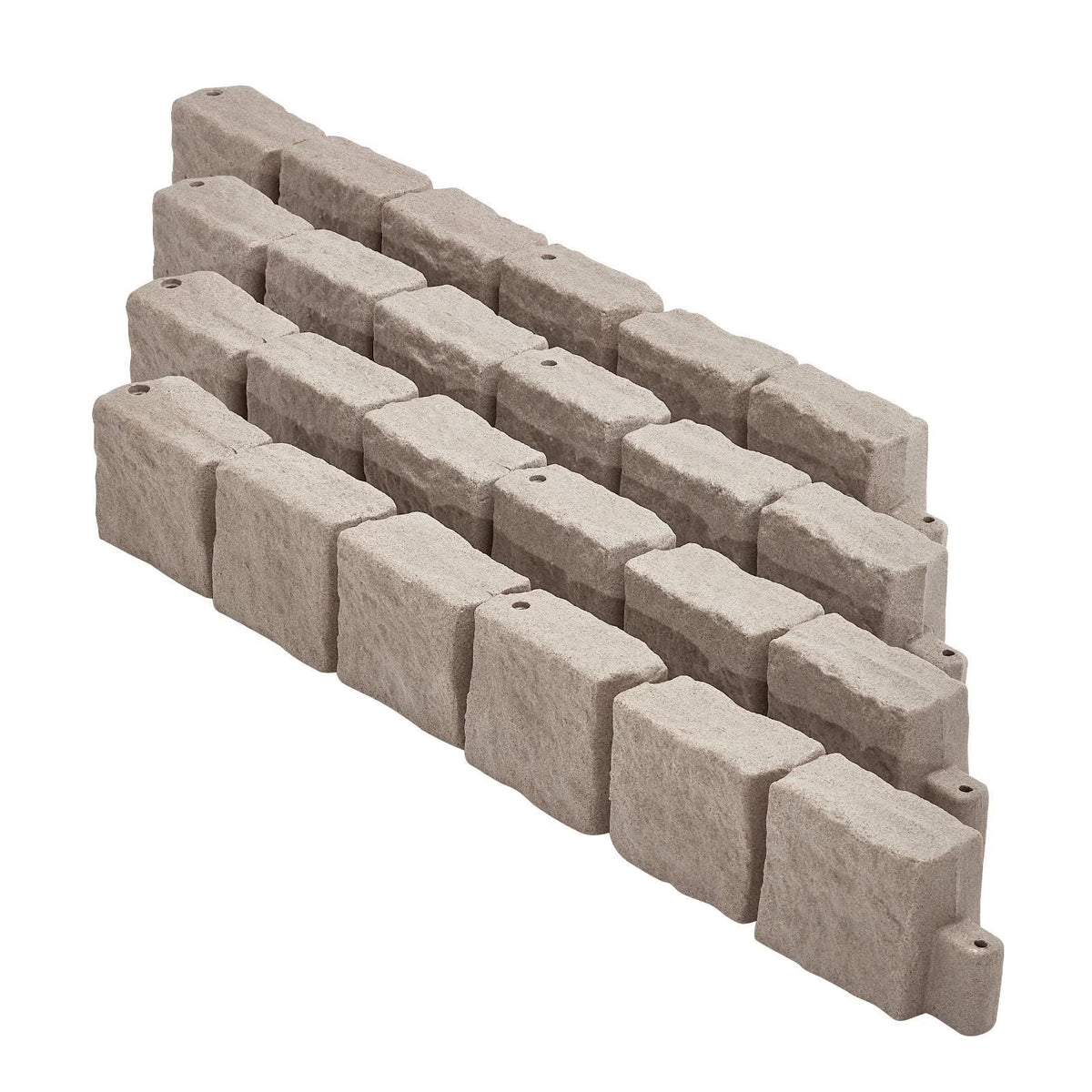 Fake Stone Landscape Edging 46.8x3.9 in Lawn Edging Border Fade - Resistant No Dig - image 1
