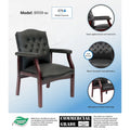 Classic Black Guest Chair by Boss - image 2