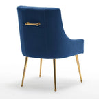 SEYNAR Set of 4 Modern Glam Boucle Velvet Dining or Vanity Chairs with Rear Handle - image 27