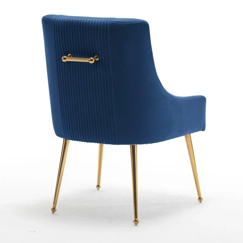 SEYNAR Set of 4 Modern Glam Boucle Velvet Dining or Vanity Chairs with Rear Handle - image 27
