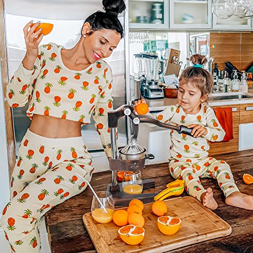 Zulay Kitchen Cast Iron Orange Juice Squeezer Heavy Duty, Easy to Clean, Professional Citrus Juicer Durable Stainless Steel Lemon Squeezer Sturdy Manual Citrus Press & Orange Squeezer (Copper): Home & Kitchen - image 8