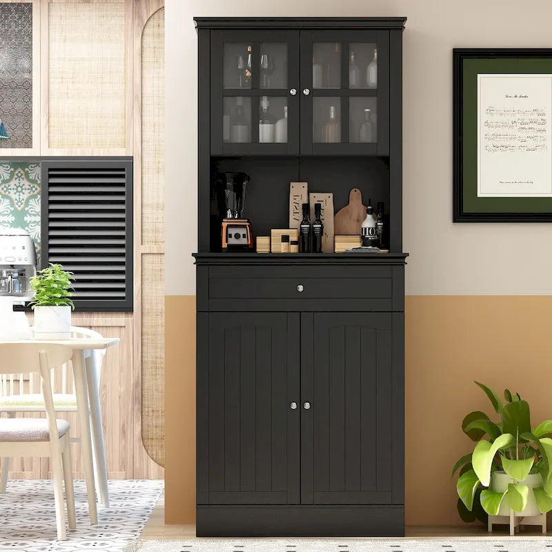 Spacious Kitchen Cabinet with Microwave Space - 30W x 69.3H - image 5