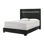 Pedro 6-Piece Black Velvet Upholstered Bedroom Collection - image 2