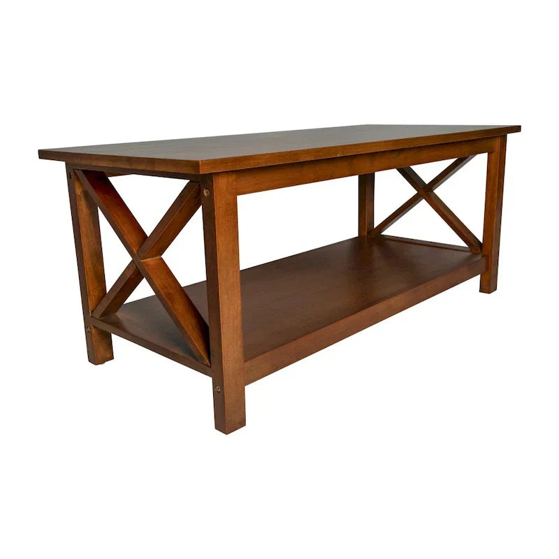 Classic Solid Wood Farmhouse Coffee Table - image 17