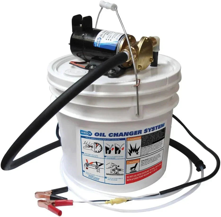 Marine Quick Oil Changer, Flexible Impeller Pump, Reversing Switch 3.5 Gallon, 12-Volt, Non CE, White - image 1