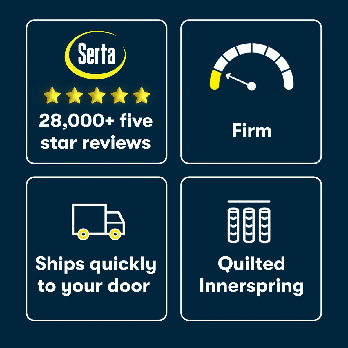 New! Serta Five Star Mattress 7" Sertapedic Firm Mattress in a Box -Twin - image 2