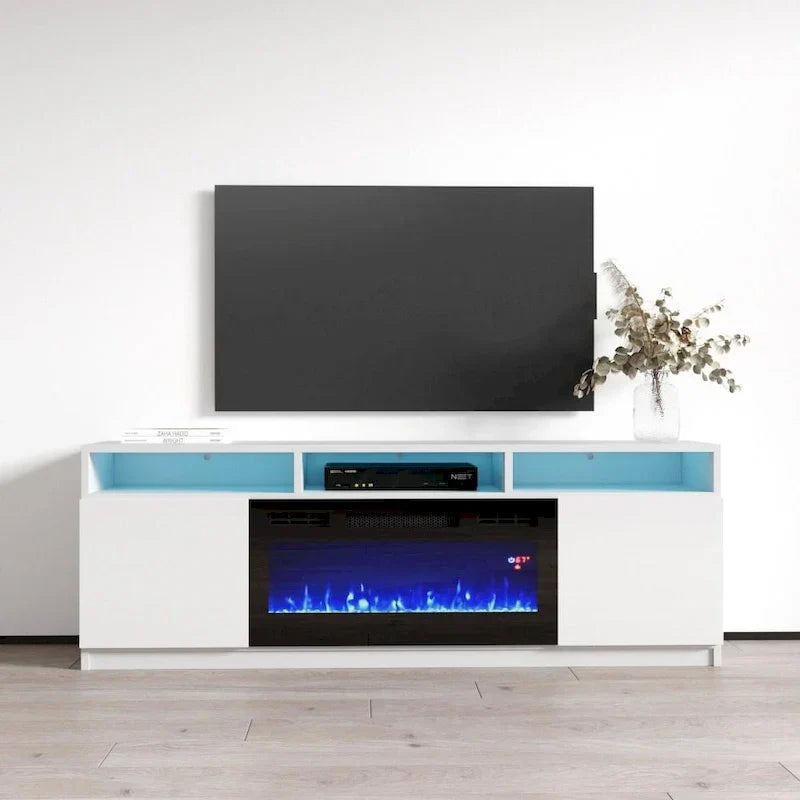 Modern 63-Inch TV Stand with Reno 05 Electric Fireplace - image 3