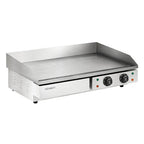 Devanti 73cm Commercial Electric Griddle BBQ Grill Plate 4400W Silver - image 4