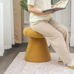 Adeco Large Soft Mushroom Ottoman - Versatile Foot Stool for Living Room and Bedroom - image 17