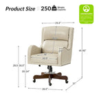 HULALA HOME Pete Adjustable Height Faux Leather Swivel Executive Chair with Tilt Mechanism - image 27
