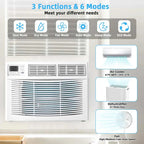 10000 Btu Quiet Window Air Conditioner With Remote Amp Eco Mode Energy Star Certified 3 In 1 Window Ac Unit With Dehumidifier - image 3