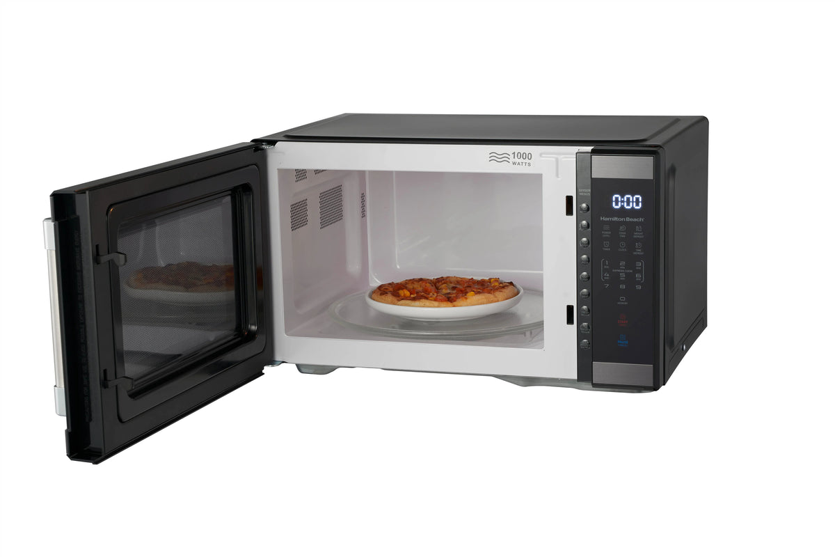 Hamilton Beach 1.1 Cu. Ft. Microwave Oven, Countertop, Black and Stainless Steel - image 11