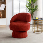 360-Degree Swivel Cuddle Barrel Accent Chairs with Plush Upholstery - image 7