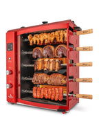 Brazilian Flame Churrasco? Gas Rotisserie Oven Grill Roaster with Auto Rotating Skewers for Rotisserie Chicken Brazilian Style BBQ and Churrasco Shawarma Machine Propane Grill - 2024 Series - image 1