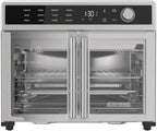 Crisp 'N Bake Air Fryer Toaster Oven Combo, 12 in 1 Countertop Convection Oven Cooks Food Fast, Fits a Whole Pizza or 6 Toast Slices, French Doors with Stainless Steel Finish - image 1