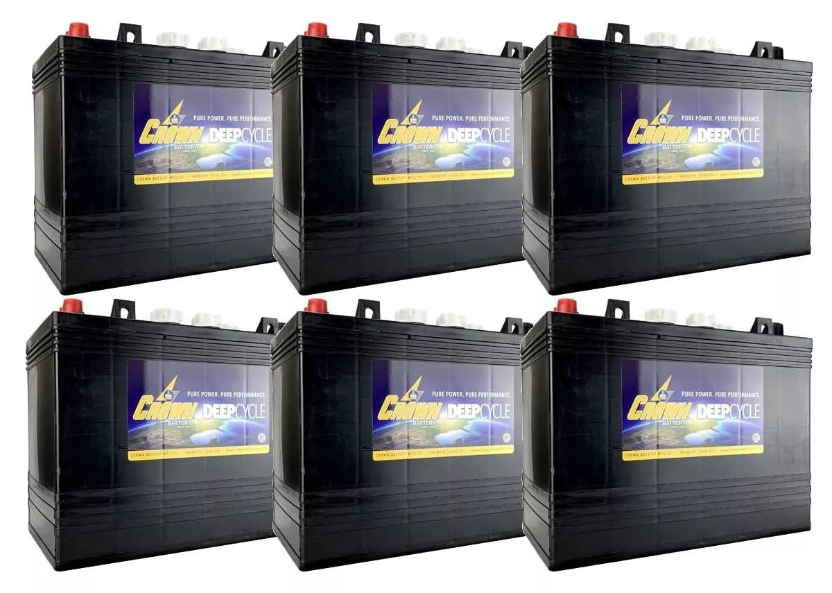 x6 / Crown 12 Volt 150Ah Deep Cycle Battery ; Replaces Trojan T-1275 T1275 - image 1