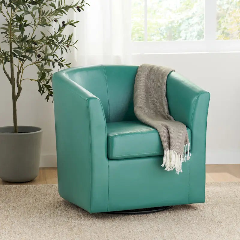 Christopher Knight Home Daymian Swivel Club Chair - Dimensions: 29" D x 30.2" W x 30.5" H - image 4