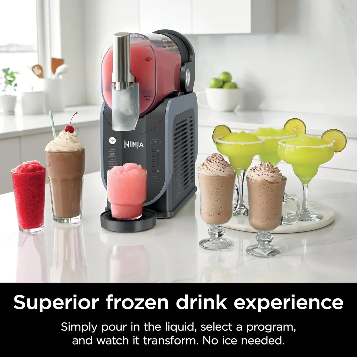 Ninja Slush Ice Machine, 2.6 l, 5 presets, Black - image 2