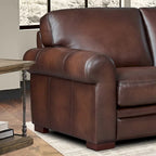 Hydeline Brookfield Premium Top Grain Leather Sofa and Chair Set - image 9