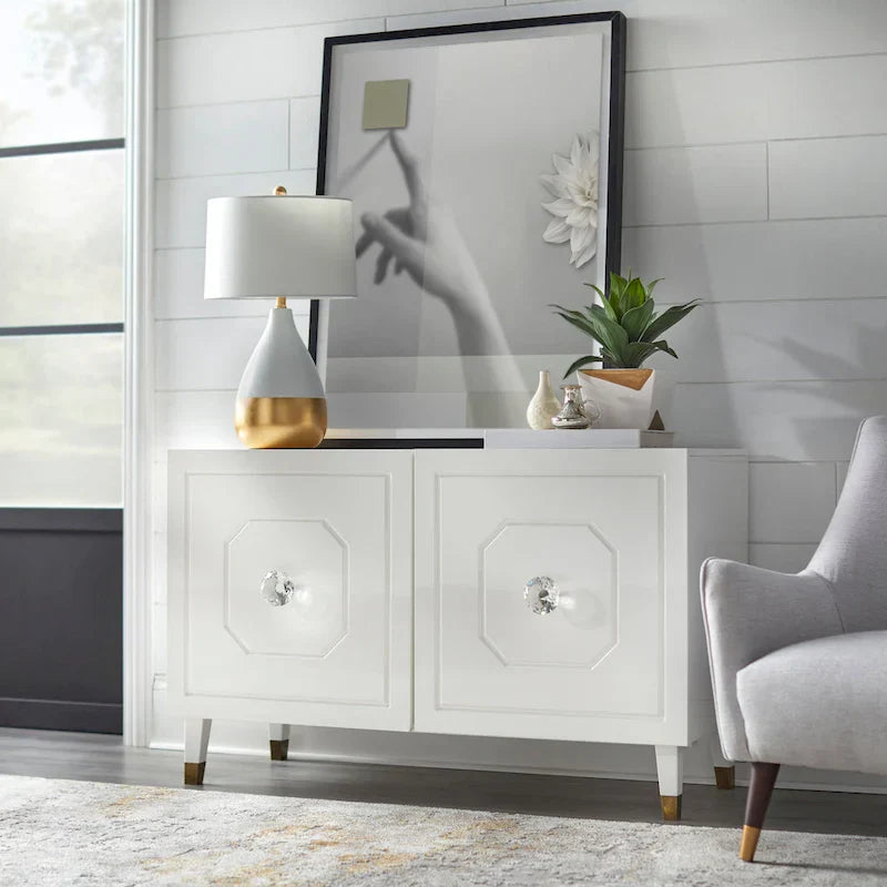 angelo:HOME Jaslene Glossy Glam Media Buffet Cabinet - image 20
