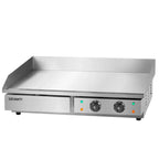 Devanti 73cm Commercial Electric Griddle BBQ Grill Plate 4400W Silver - image 1