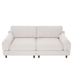 90-Inch Oversized Corduroy Sofa for Living Room with Reversible Cushions - image 27
