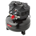 Hyper Tough Black 150 PSI Oil-Free Pancake Air Compressor 6 gal - image 1