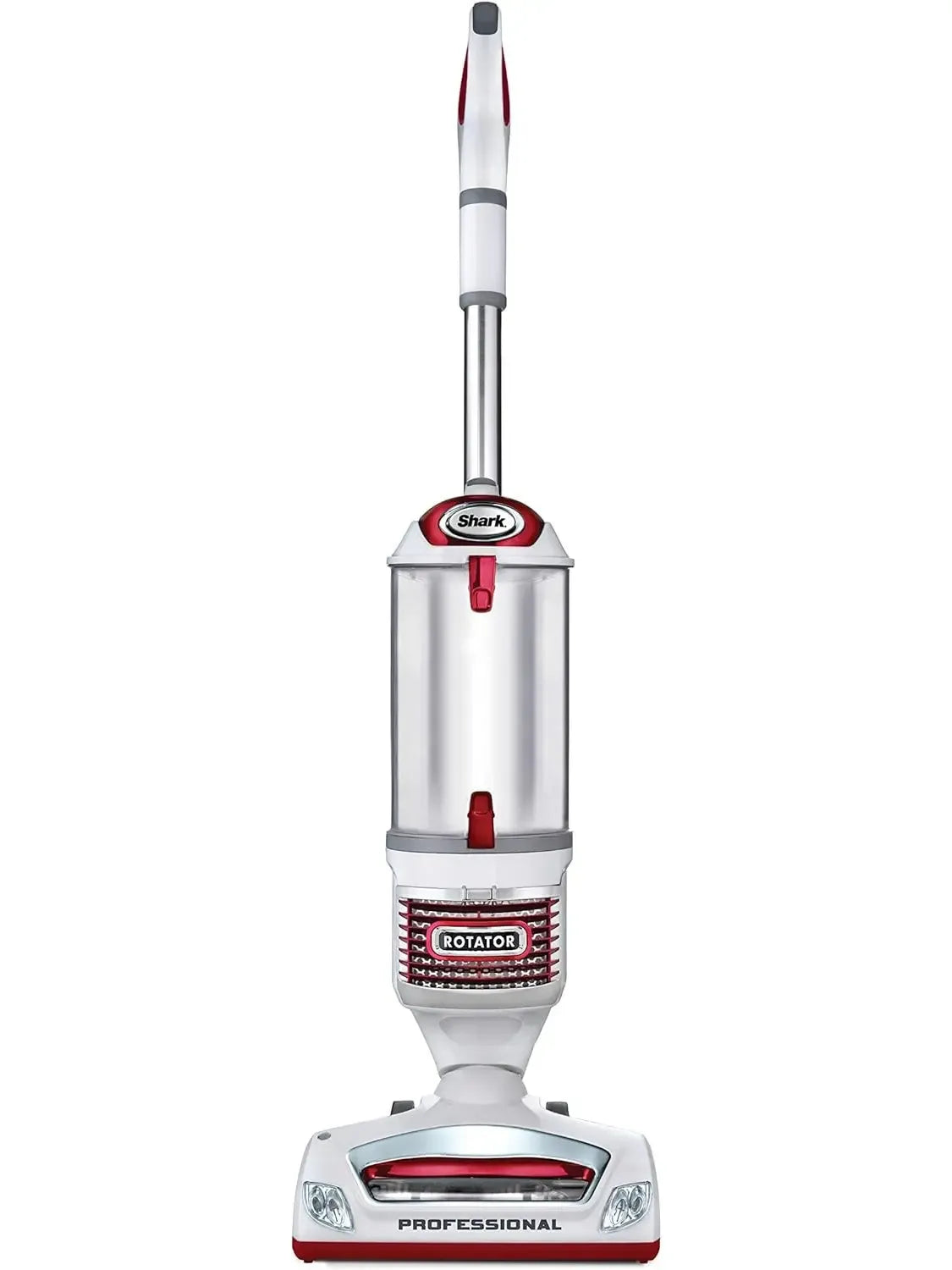 Rotator Professional Lift-Away Upright Vacuum with HEPA Filter, Swivel Steering, LED Headlights, Wide Upholstery Tool, Dusting Brush & Crevice Tool, White/Red, 12, 18, 14. - image 1