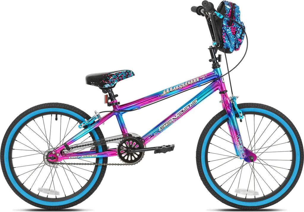 Genesis 20 Illusion Girls Bike, Blue/Purple - image 2