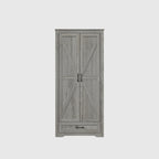 YouTrend 69" Tall Kitchen Pantry,Farmhouse Storage Cabinet with 2 Barn Doors 4 Adjustable Shelves and Large Drawer for Dining Room,Living Room,Bathroom,White - image 20