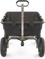 Heavy Duty Poly Utility Dump Wagon Garden Cart w/Pneumatic Tires, 6 Cu Ft - 1200 lb Capacity Outdoor Wheelbarrow for Yard, Landscaping & Gardening, Lawn Tractor or ATV Towable-Gorilla Carts - image 50