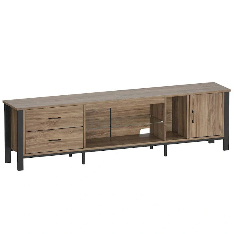Contemporary 80-Inch TV Stand for 75/80/85 Inch TVs with 2 Drawers - image 35
