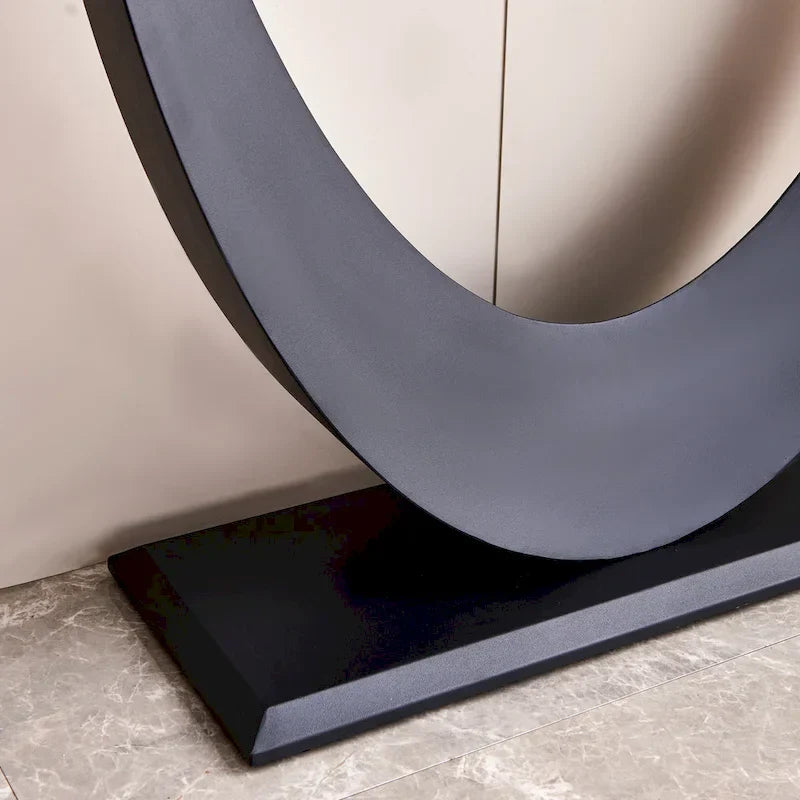 Contemporary Console Table with Elegant Design, Metal Frame, and Adjustable Foot Pads for Entryway - image 4