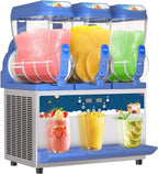 Commercial Slushy Machine - 1000W 30L Tanks Slush Maker Machine 304 Stainless Steel Commercial Margarita Machines Efficient Cooling the Ideal Slushie Maker for Bars Cafes Restaurants - image 1