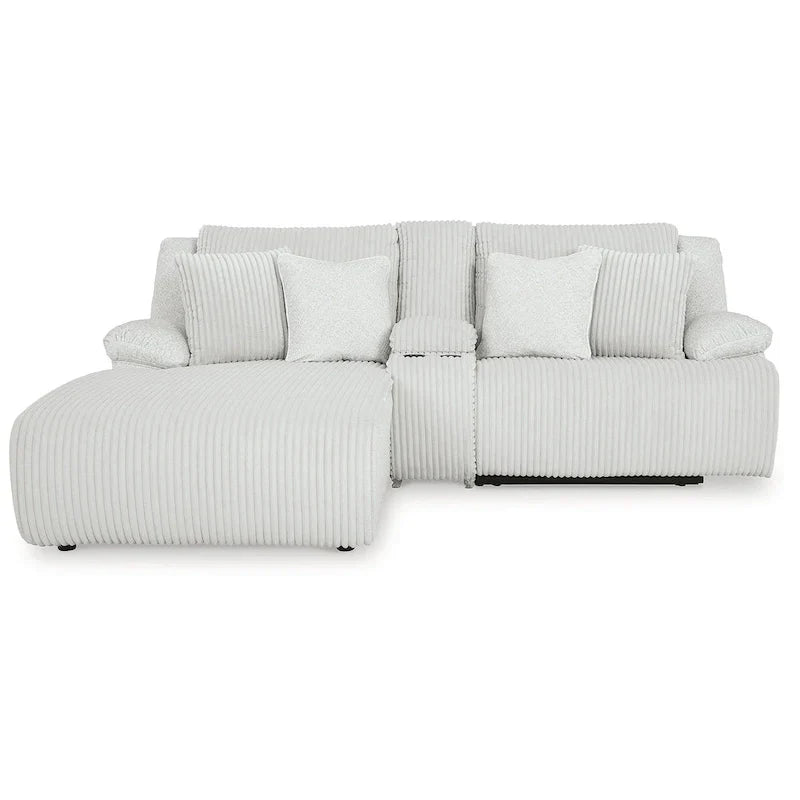 Signature Design by Ashley Top Tier 3-Piece Reclining Sectional Sofa with Chaise - Dimensions: 105W x 74D x 41H - image 12