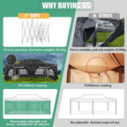 COBIZI 10x20 Heavy Duty Pop up Canopy Tent with 6 sidewalls Easy Up Commercial Outdoor Canopy Wedding Party Tents for Parties All Season Wind & Waterproof Gazebo with Roller Bag,Black(Frame Thickened) - image 216