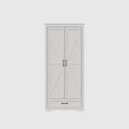 YouTrend 69" Tall Kitchen Pantry,Farmhouse Storage Cabinet with 2 Barn Doors 4 Adjustable Shelves and Large Drawer for Dining Room,Living Room,Bathroom,White - image 11